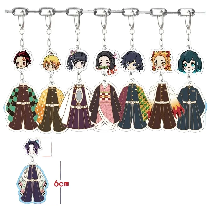 Аниме цепочка для ключей студентов креативный акриловый брелок рассекающий