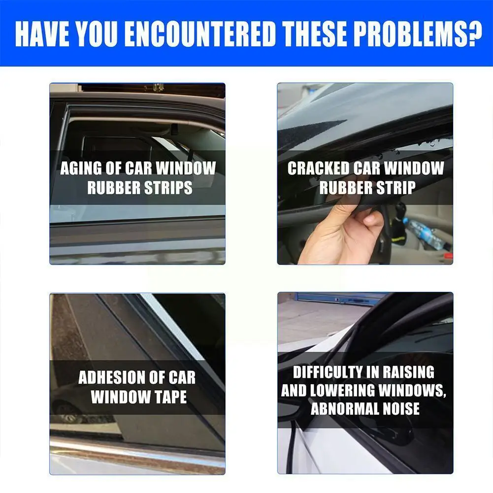 

60ml Rubber Door Rubber Strip Car Softening Maintenance Window Lubricant Eliminates Noise, Sunroof Is Convenient For Anti-r A0d4