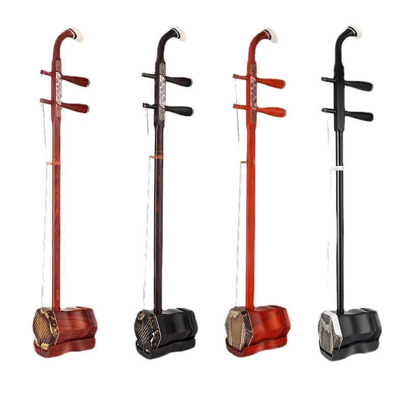 

Erhu музыкальный инструмент для начинающих осмотр выступлений для взрослых и детей Универсальный лук из розового дерева Erhu из розового дерев...