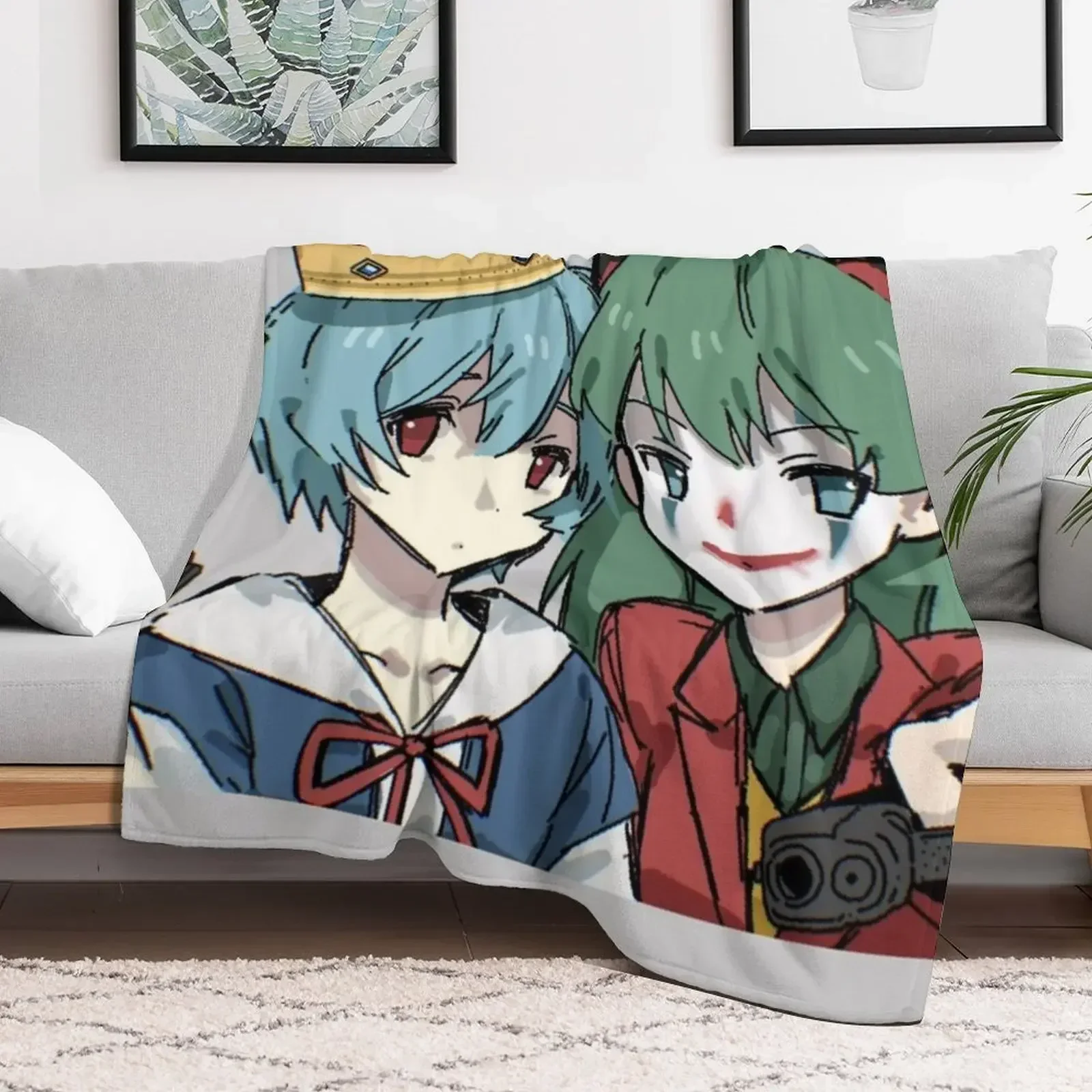 Одеяло Рей и Асука Джокер Корона Пушистые идеи подарков на День святого