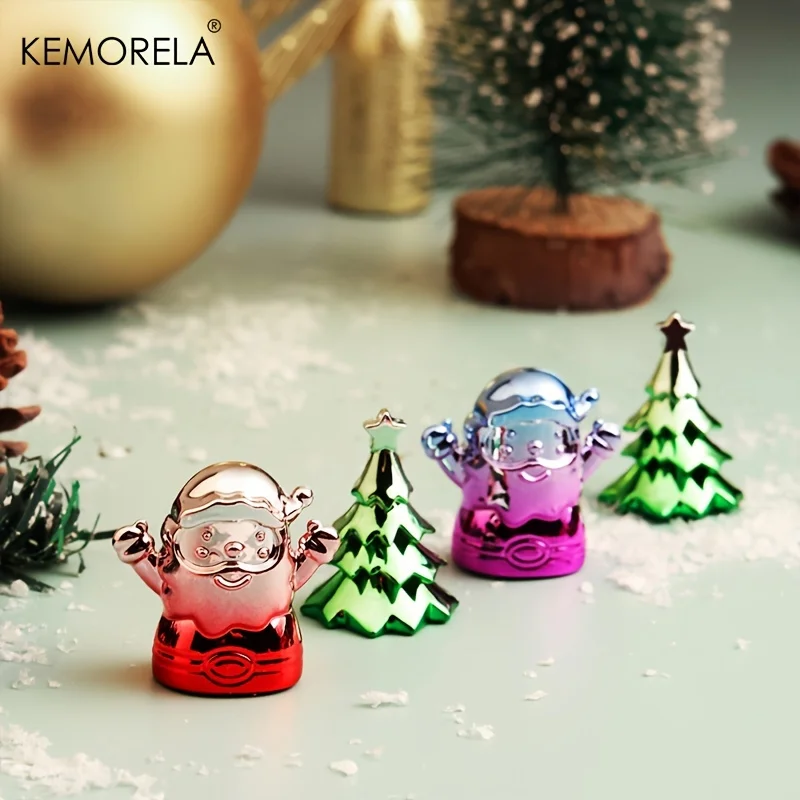 KEMORELA Рождественская Тема Ложки Из Нержавеющей Стали 2/4/6 Комплект Искусственный