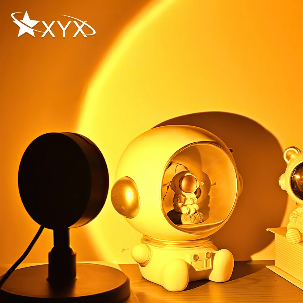 

Mini Sunset Projection Lamp USB Rainbow Sunset Projector Night Light Led Desk Lamp for Home Room Wall Decoration Lighting Gifts