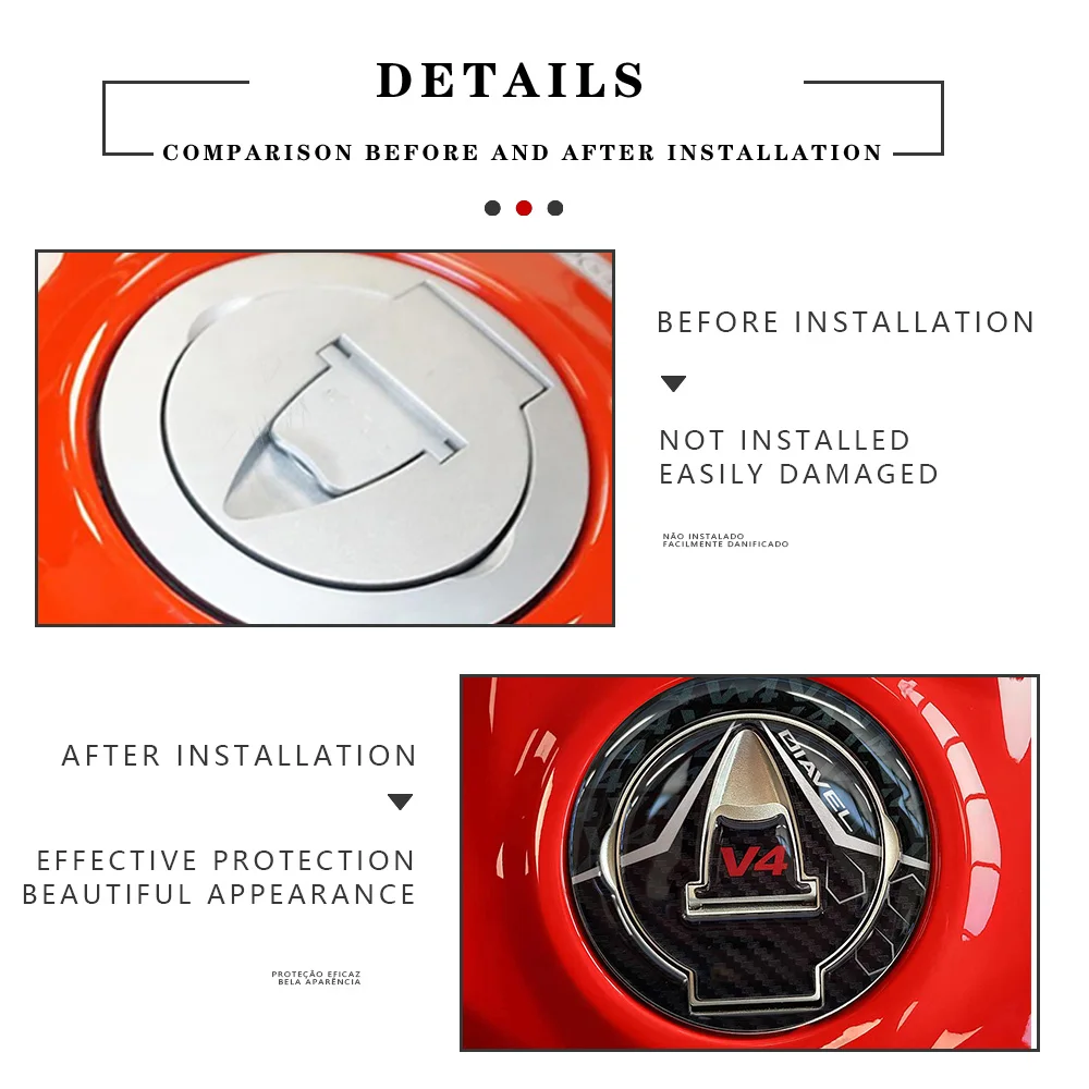 Защитная крышка для мотоцикла веридель v4 2023 3D гель эпоксидная смола Набор