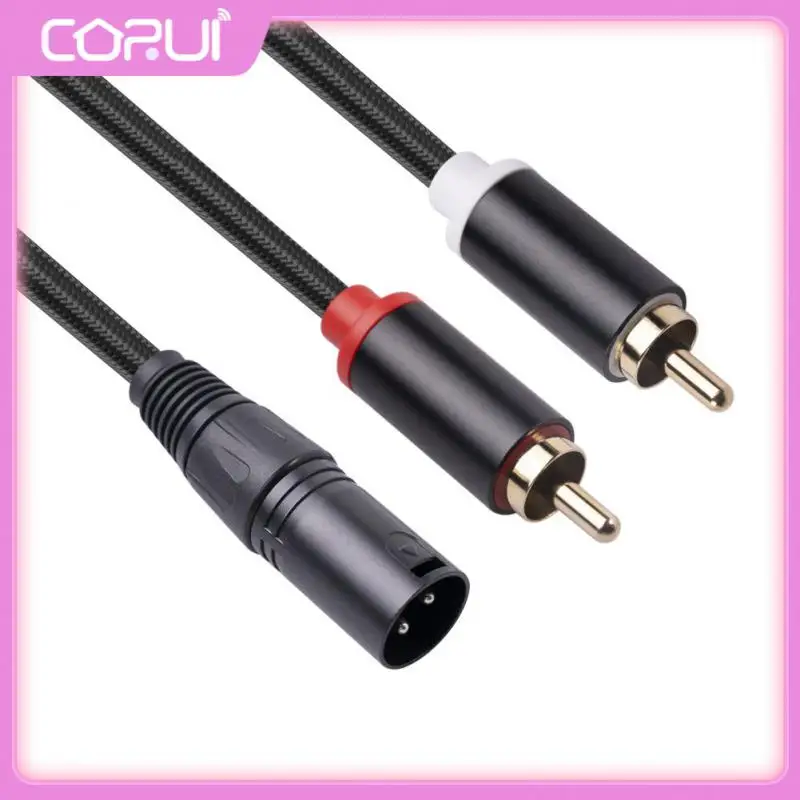 

Male To 2 Xlr 3 Pin Male Male To 2 Xlr 3 Pin Male Audio Rca Cable For Mixing Console For Tape Recorder Female Audio Cable Hifi
