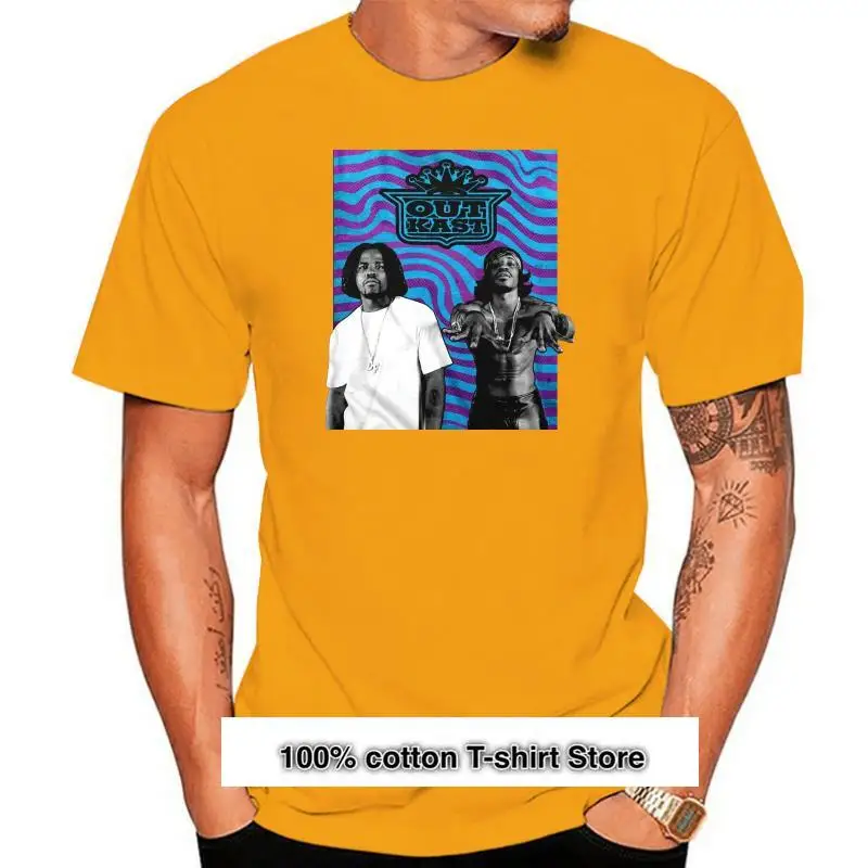 

Outkast-Camiseta con logotipo de foto ondulada para S-2Xl, camiseta informal para adultos, nueva versión