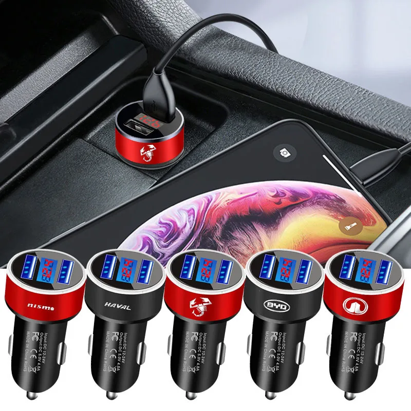

Car USB Charger Cigarette Lighter For iPhone 11 13 Pro Realme POCO For Alfa Romeo Giulia Stelvio 147 156 159 GT Giulietta Mito