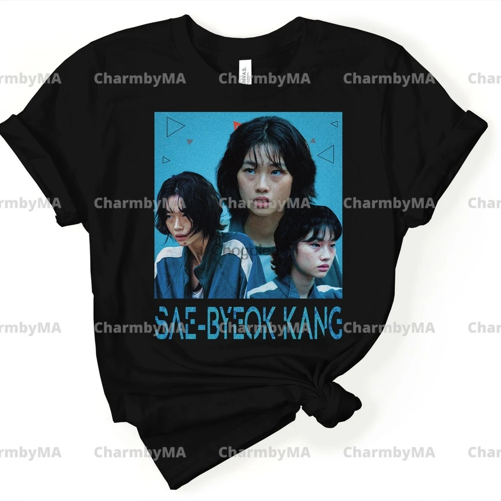 Рубашка Kang Sae Byeok рубашка из игры сквиид в стиле Хо Йон Джун свитшот кальмар -