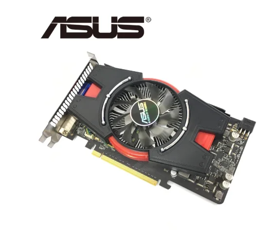 Видеокарта ASUS GTX 550 Ti 1 ГБ 192 бит GDDR5 видеокарты для nVIDIA Geforce 550Ti б/у VGA карты