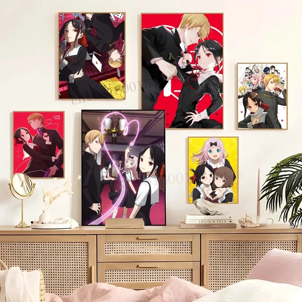 Плакат Аниме K-Kaguya-sama Love Is War бумажный плакат с принтом для дома гостиной спальни