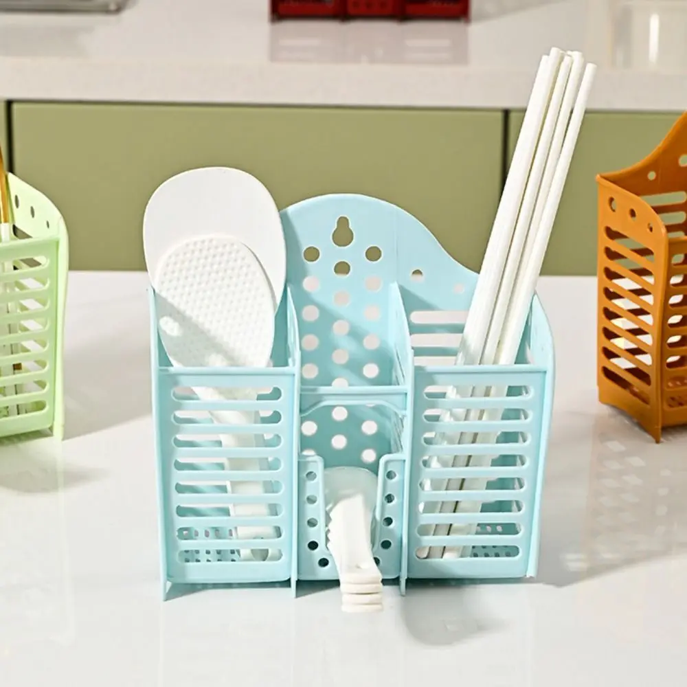 Ящик для хранения посуды настенная полая клетка палочек еды бытовая пластиковая