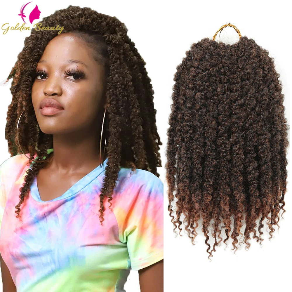 

Soft Distressed Butterfly Locs Synthetic Crochet Hair Pre-Twisted With Curly Ends Pre-Looped Natural Fluffy Locs Hair Extensions