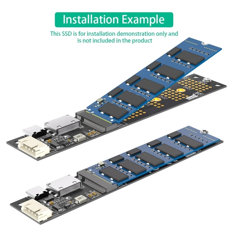 Адаптер для преобразования твердотельного накопителя F3KE M.2 NVMe в SFF 8611 простая
