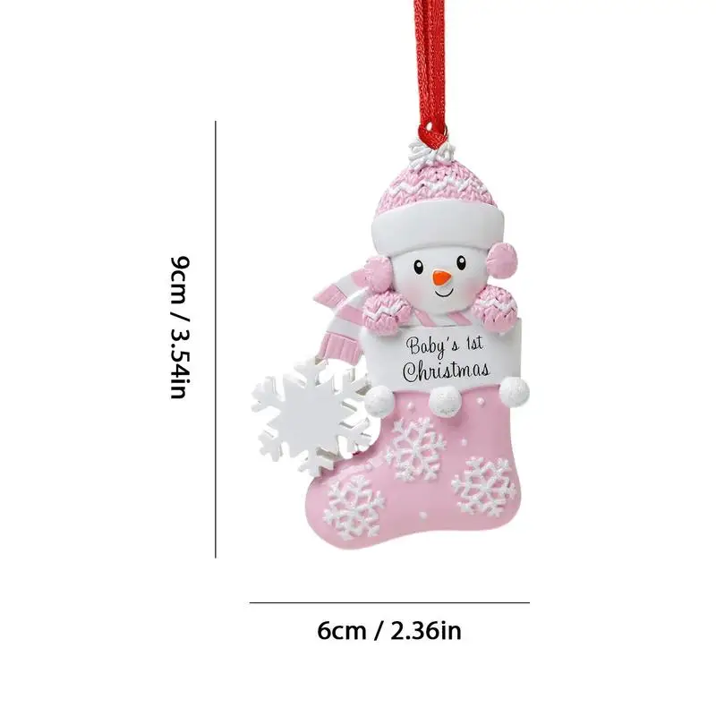Детские первые рождественские украшения зимняя подвеска с рождественским