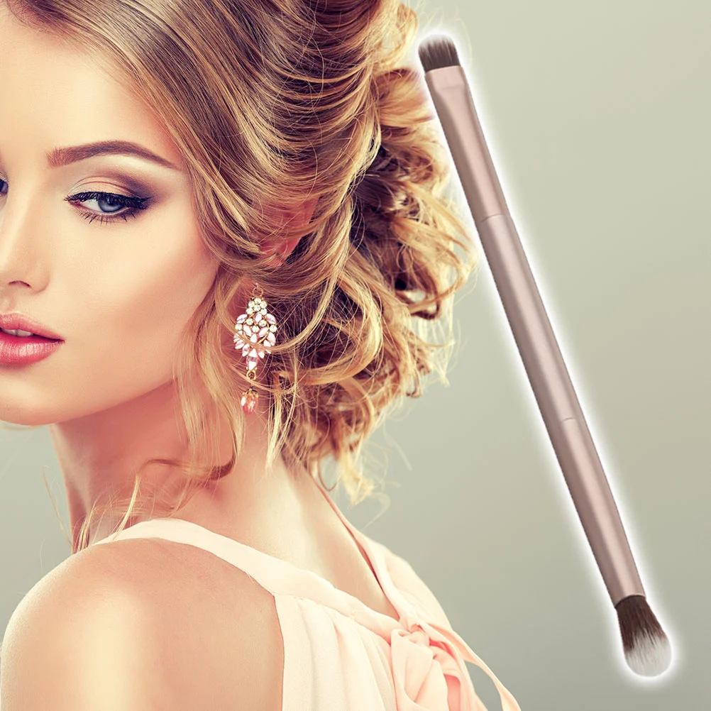 

Brush Makeup Eyeshadow Doublehead Ended Eyeliner Brushes Applicator Woman Fine Professional Dualcosmetics Kit Soft