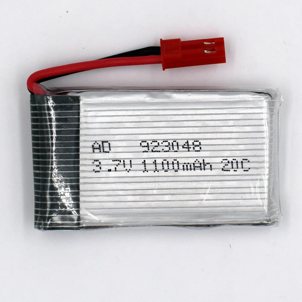 

3.7V 1100mAh 30C 1S Helicopter Battery Li-Po for Remote RC 923048 JST 2 Pin plug