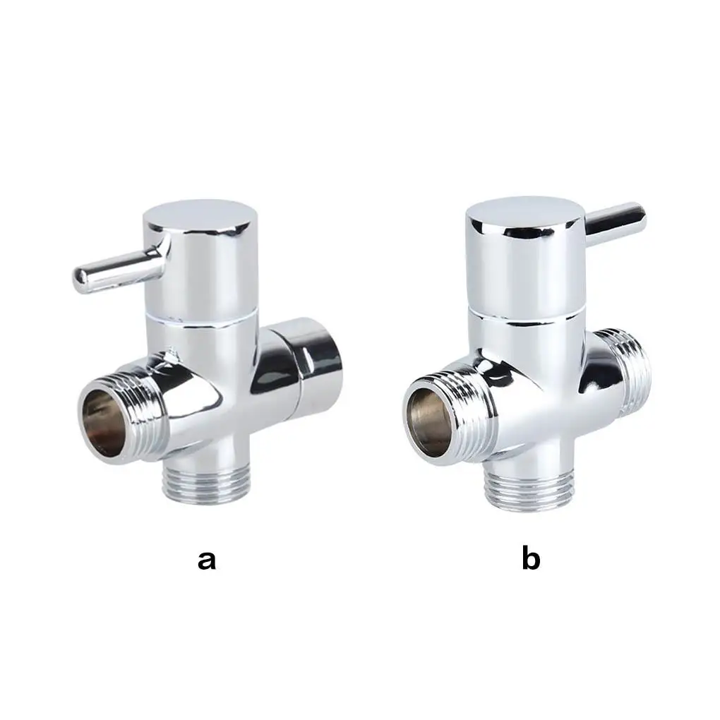 

Bathroom Toilet Bidet Sprayer 3-way Valve Shower Head T-adapter Water Diverter Bath Accessory without Cap Nut