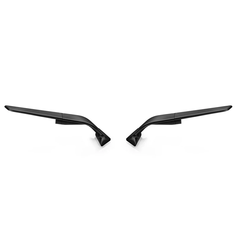 

Motorcycle Side Rear View Mirrors Adjustable Rotating Windwing For Ducati Panigale V2 955 V4 1100 2020 2021 2022 (Black)