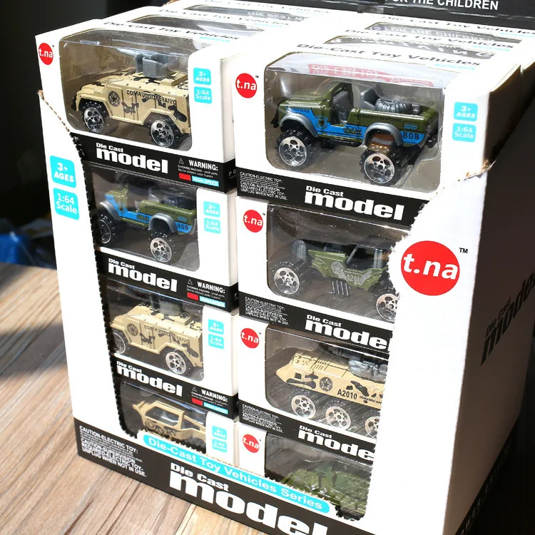

Mini Military Alloy Toy Car Model Multiple Packs 24