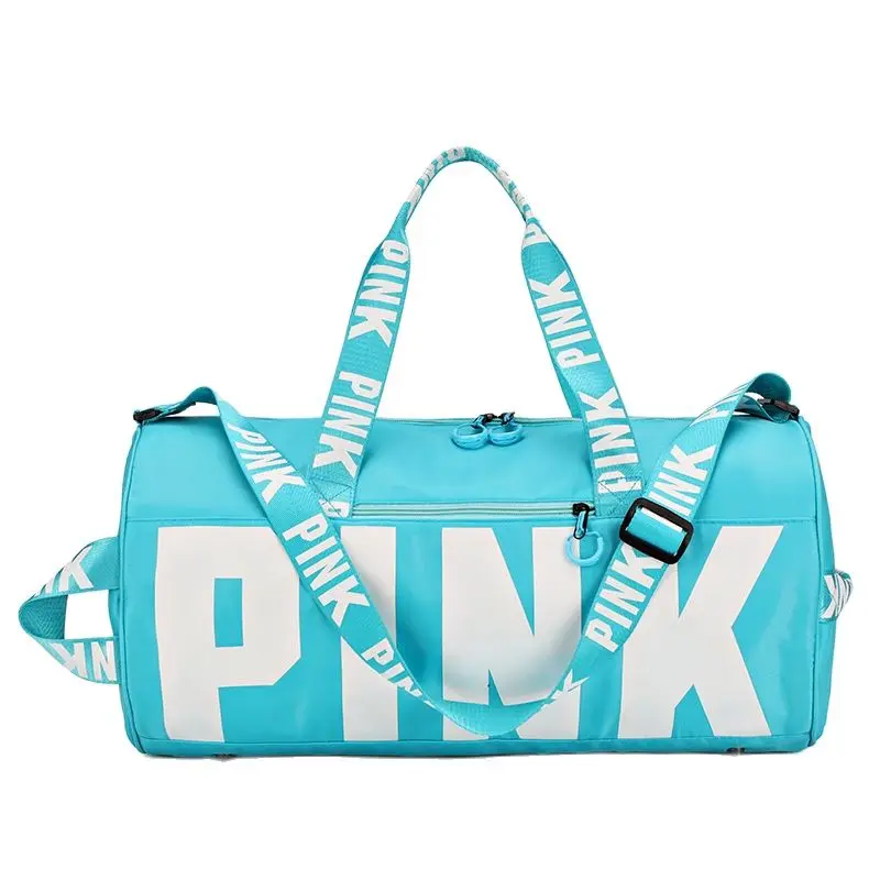 Women Pink Travel Bag Female Fitness Training Duffle Bag For Trip Large Capacity Waterproof Gym Sport Bag Luggage Bag