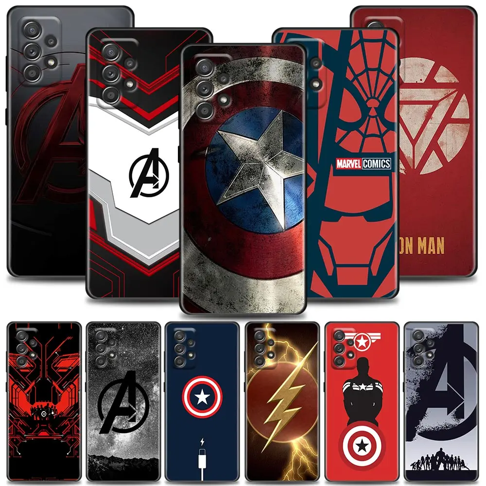 

The Avengers Marvel Superheroes Fundas Coques Case for Samsung A01 A02 A03s A11 A12 A13 A21s A22 A31 A32 A41 A42 A51 4G 5G Case