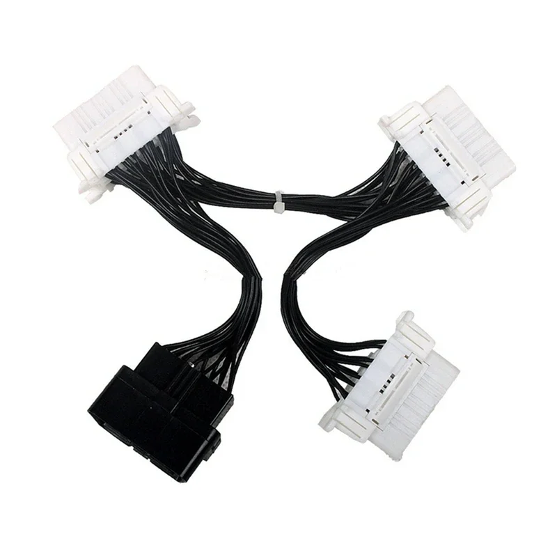 

Удлинительный Y-кабель OBD2 II, 1-3 Порта, 16-контактный, Для Автомобильного Диагностического Сканера OBD2