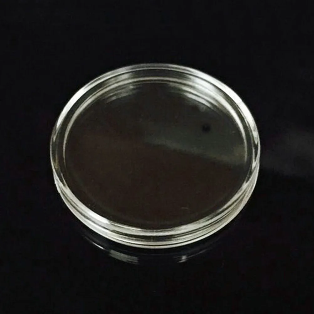 50 шт. 28 мм защитная коробка для сбора монет кристаллическая прозрачная круглая