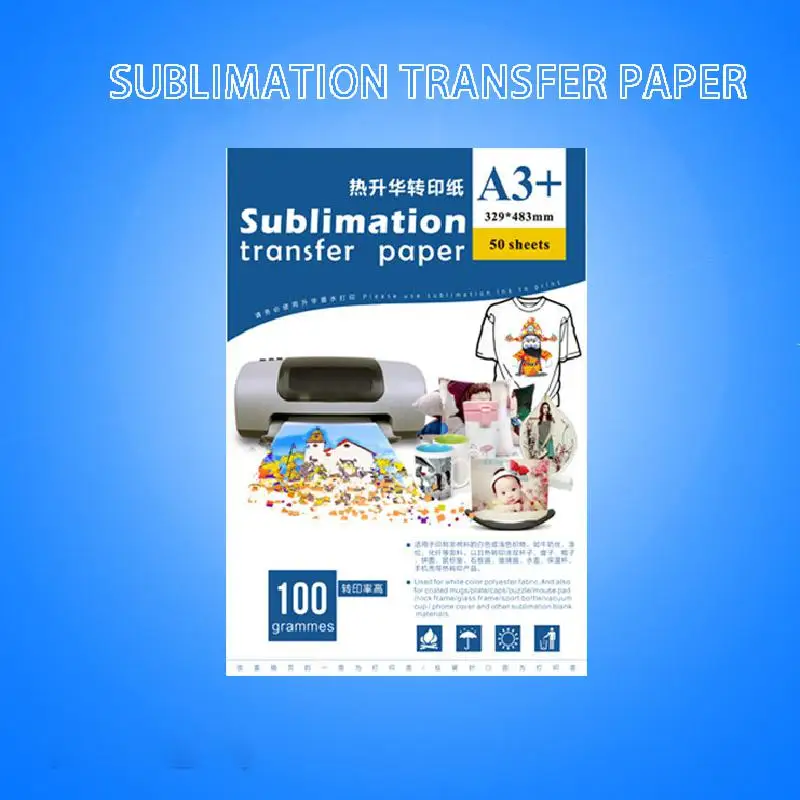 

A3 Sublimation Paper Transfer Paper A4 Baking Cup Paper T-shirt Discoloration Cup White Mobile Phone Case Thermal Transfer Paper