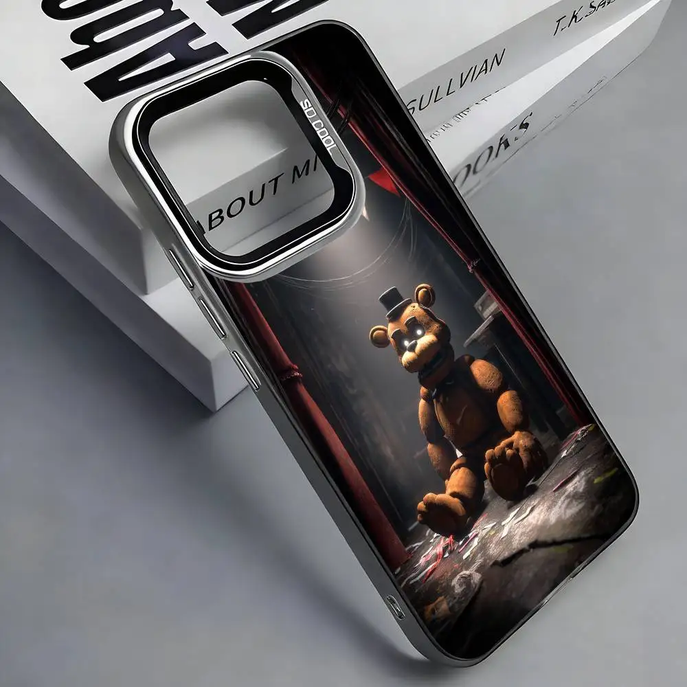 Чехол для телефона G-Fnaf-e-Fives-nights-At-Freddys для iPhone 17, 16, 15, 14, 13, 12, 11 Plus, Pro Max, цветной серебристый (art.: 3920db93cfcdb) - 3920db93cfcdb