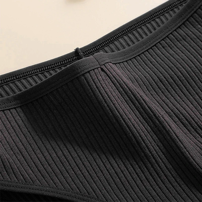 Однотонное хлопковое нижнее белье для женщин 3 шт. мягкие и дышащие трусики