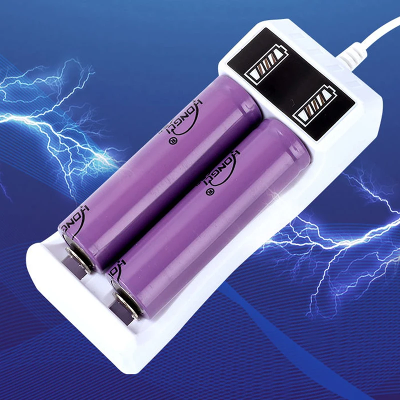 2 слота USB Dual 18650 Зарядка Перезаряжаемая литиевая батарея для 14500 Зарядное