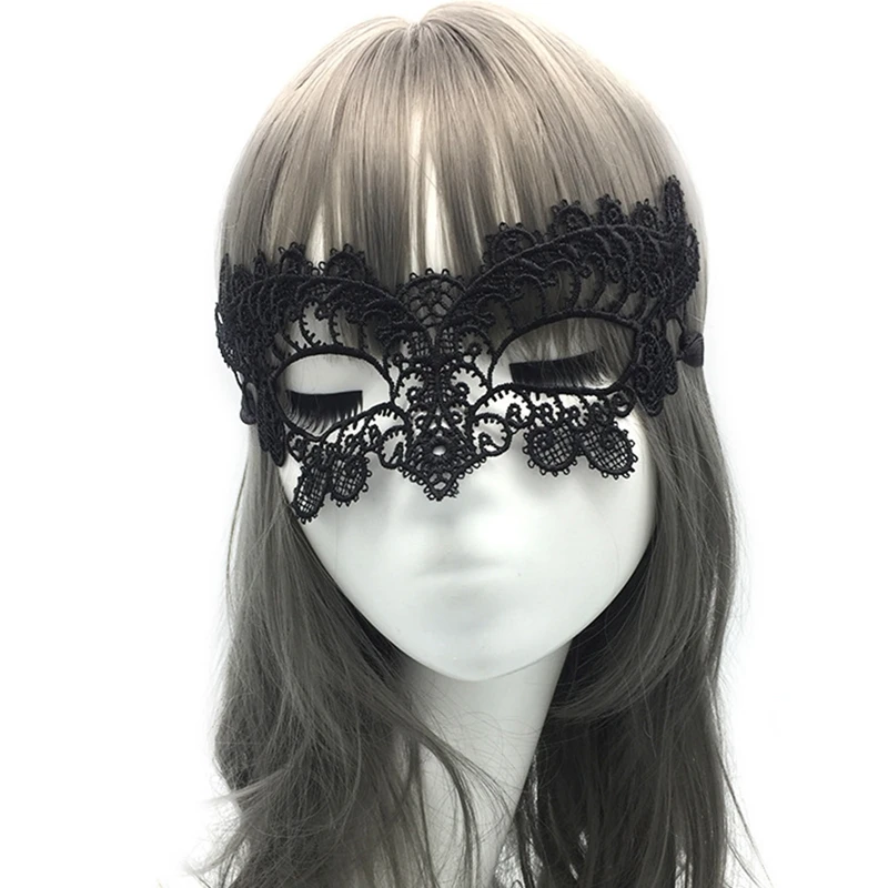 

Сексуальная Женская ажурная Маскарадная маска для лица, принцесса, черная, для косплея, вырез, для выпускного вечера, реквизит для вечеринки, костюм, Маскарадная маска