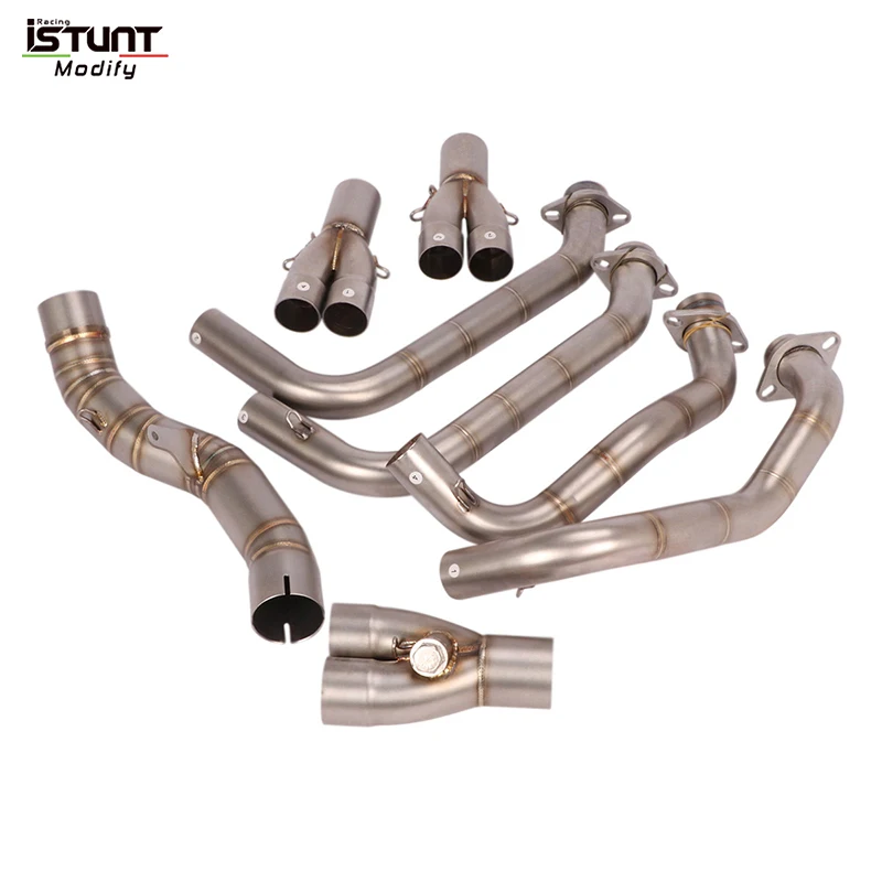 

Выхлопной коллектор мотоцикла, передняя средняя звеньевая труба без застежек для Kawasaki Z1000 Ninja 1000 2010-2020 Z1000 SX 2010-2020