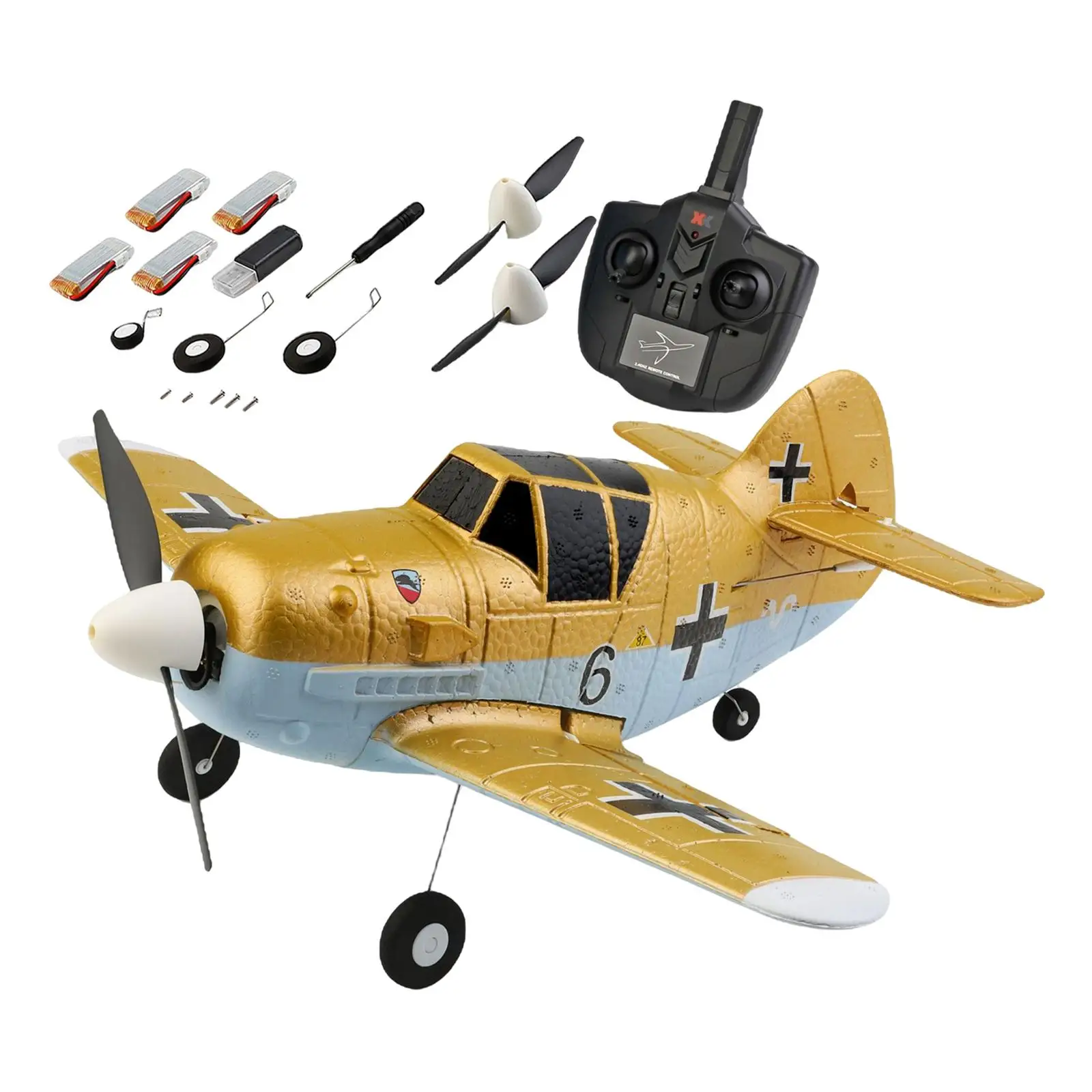 XK A250 4 Channel EPP Aircraft Smart Balance RC Plane Scale Model Airplane enlarge