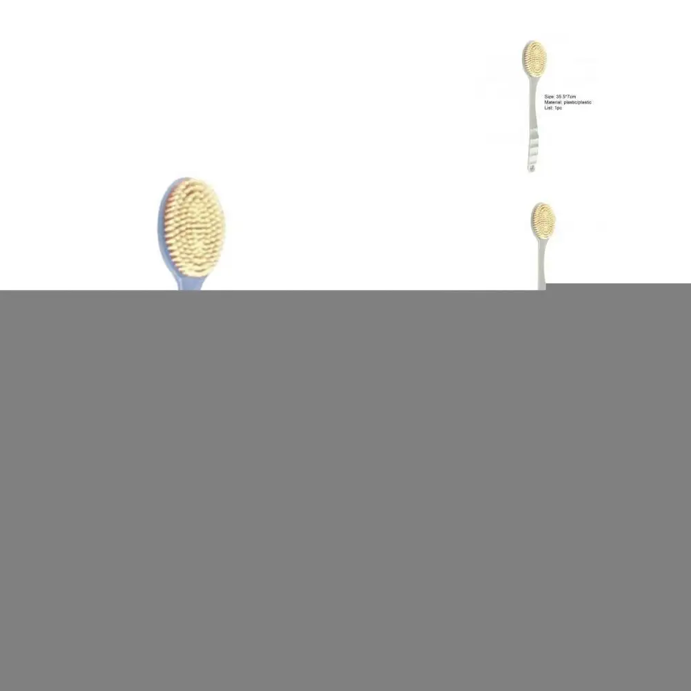 

3 Colors Unique Anti-slid Grip Body Brush Plastic Shower Brush Long Handle for Bathroom