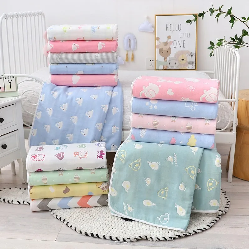 Детское одеяло WINJAUNT из хлопка 6 слоев
