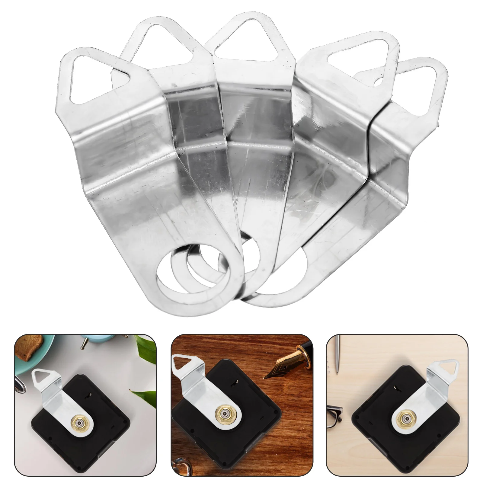 

5 Pcs Clock Replacement Kit Metal Wall Self Made Alloy Cross Stitch Accessories