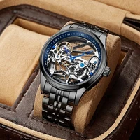 xiaomi supplier skeleton mechanical male watches top brand luxury steampunk transparent hollow automatic male watch 8625