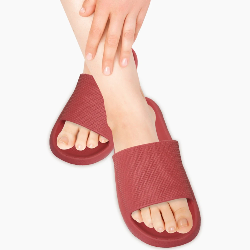 

New Thick Platform Slippers Cloud Slippers Non-slip EVA Soft Waterproof Women Sandals Damping Silent Bathroom Indoor Shoes for W