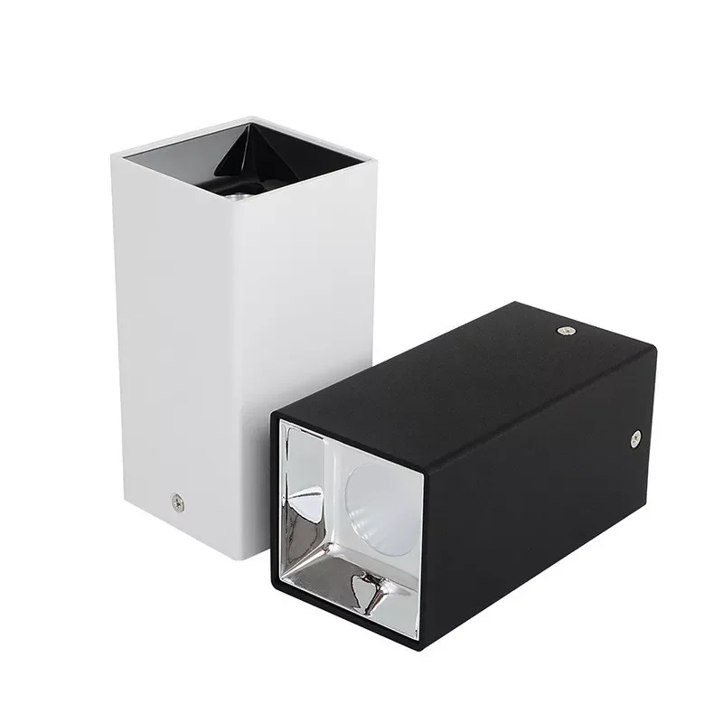 

NEW Surface square dimmable COB downlight 7W 9W 12W 15W 20W LED ceiling spotlight AC85~265V LED surface light indoor lighting