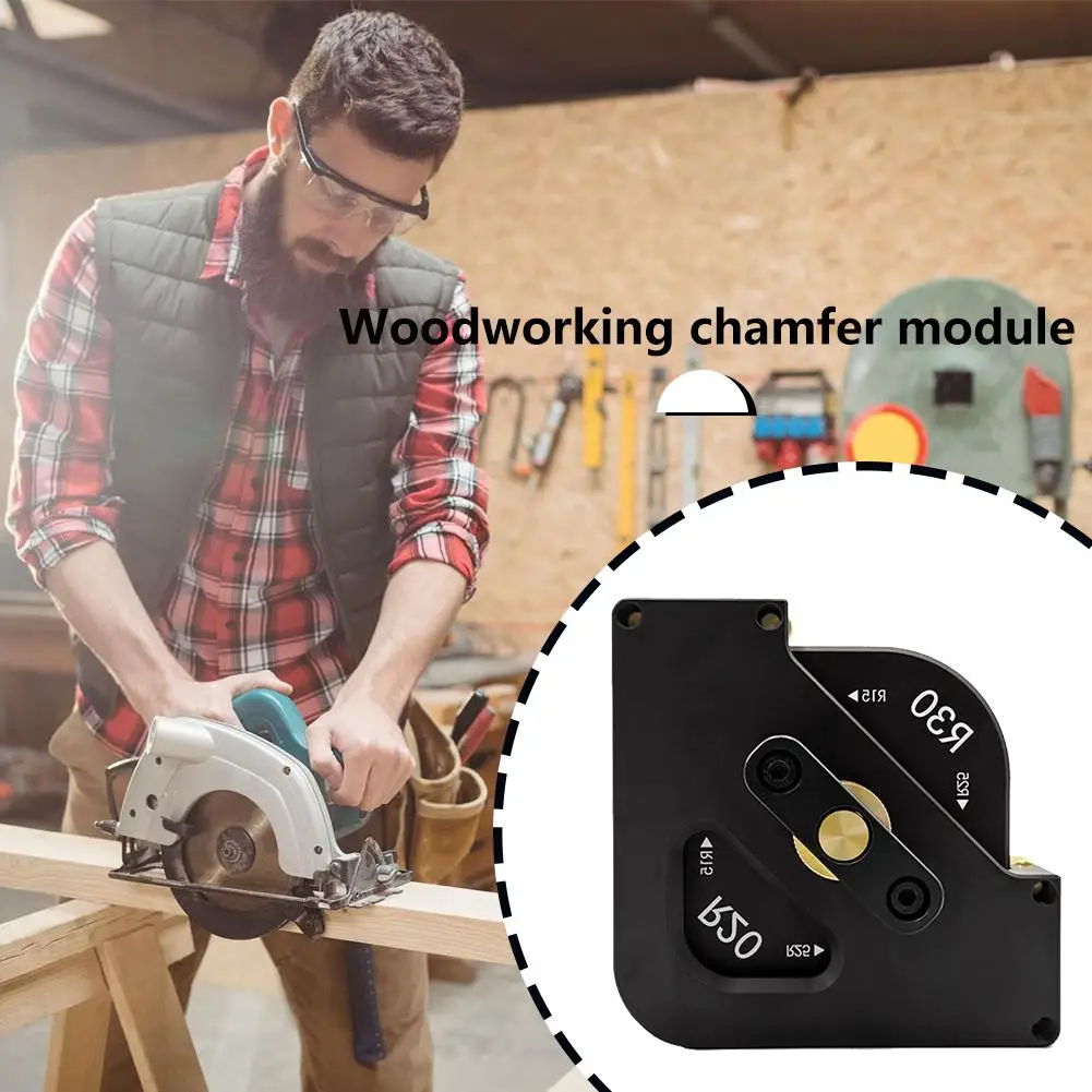 

Woodworking R Corner Round Angle Chamfering Cutter 6061IS Brass Anodic Oxidation Treatment Deburring External Chamfer