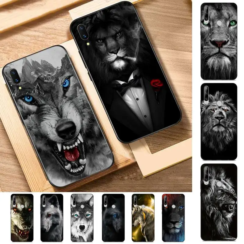 

Wolf Lion Animal Phone Case for Huawei Y 6 9 7 5 8s prime 2019 2018 enjoy 7 plus