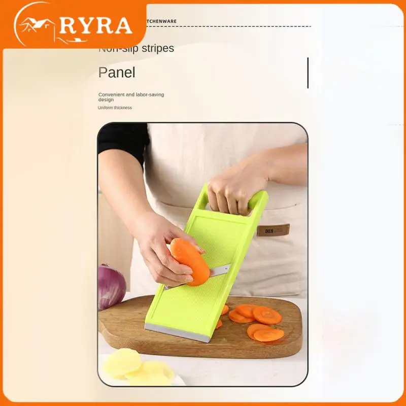 

Multifunctional Potato Chip Artifact Vegetables Cutter Durable Neat Cuts Sharp Carrot Slicer Kitchen Gadgets Pp Stainless Steel
