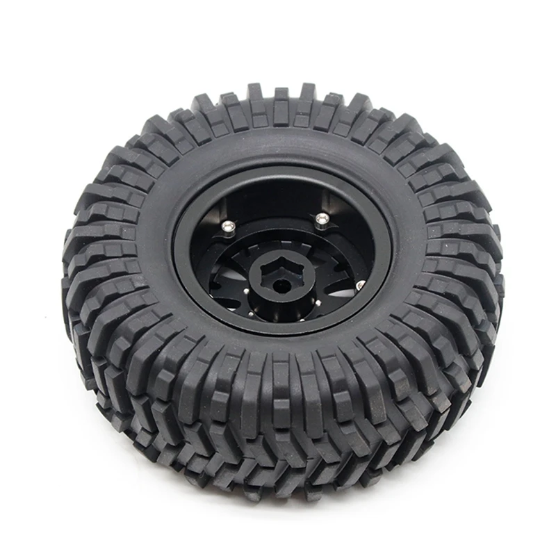 4PCS 125Mm Metal 2.2 Beadlock Wheel Rim Tire Set For 1/10 RC Crawler Car Axial SCX10 Wraith Capra Traxxas TRX4 D90 enlarge
