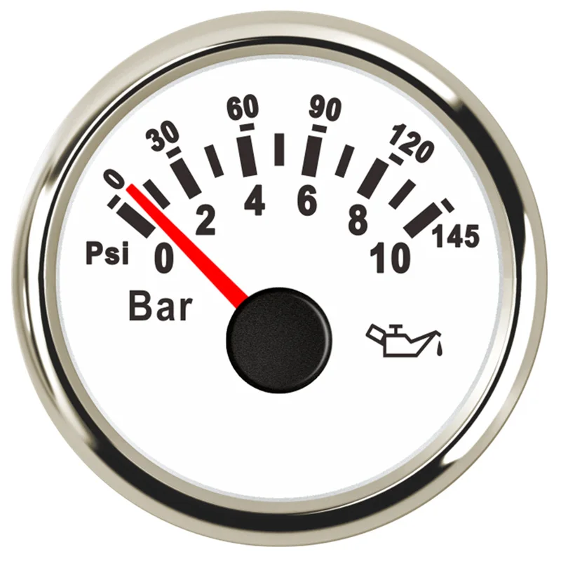 52 мм точечные манометры давления масла настройка 0-10 бар/0-145 фунтов на квадратный