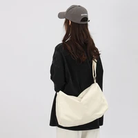 japan style canvas large women bags fashion branded bags 2022 casual sports cross body bag woman big white green shoulder bag
