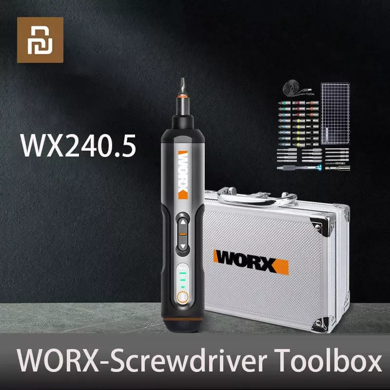 

NEW2023 4V Elektrische Schroevendraaier Set WX240.5 Snoerloze Elektrische Schroevendraaiers Met 40 Bits USB Oplaadbare