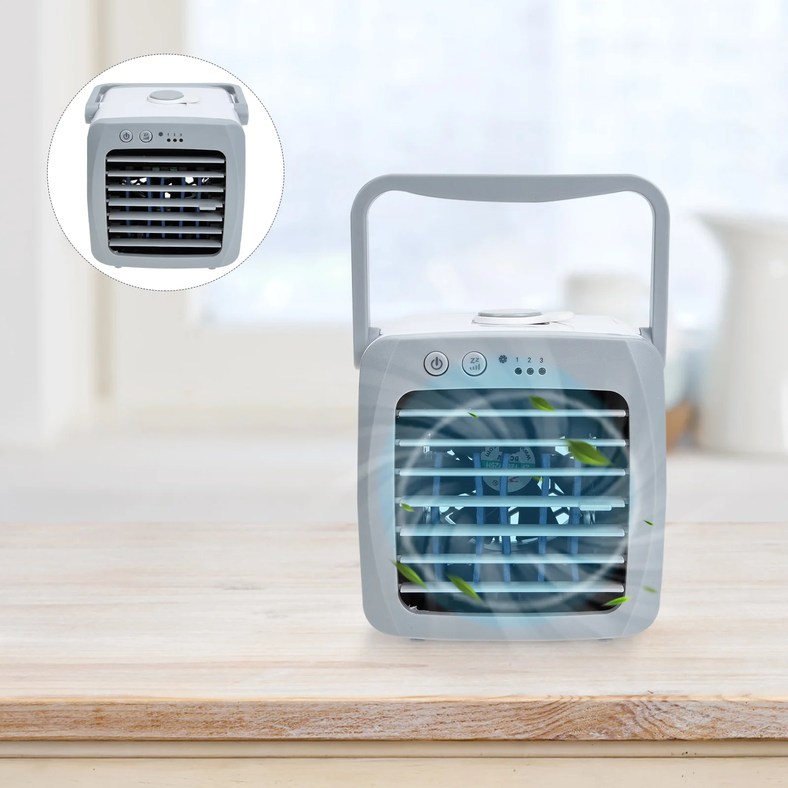 

Portable Air Conditioner Cooler Office Humidifier USB Fan Cooling White Personal