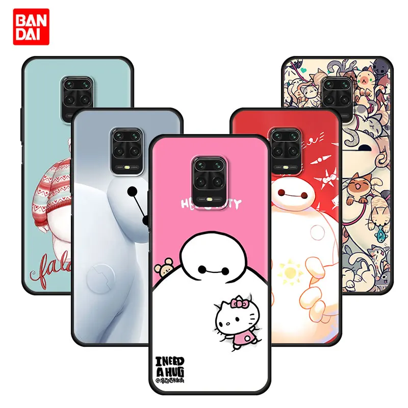 

Cover Case for Xiaomi Redmi Note 7 8 9 9s 10 11 8T 11T Pro Plus 5G 4G Soft Fashion Style Original Disney Hiro Hamada And Baymax