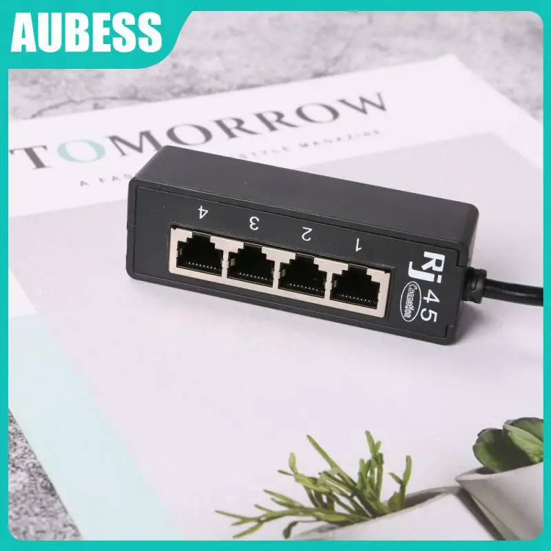 

Ethernet Cable Splitter Portable 4 In 1 Adapter Cable Signal Transmission High Quality Network Adapter Connector Adapter Rj45