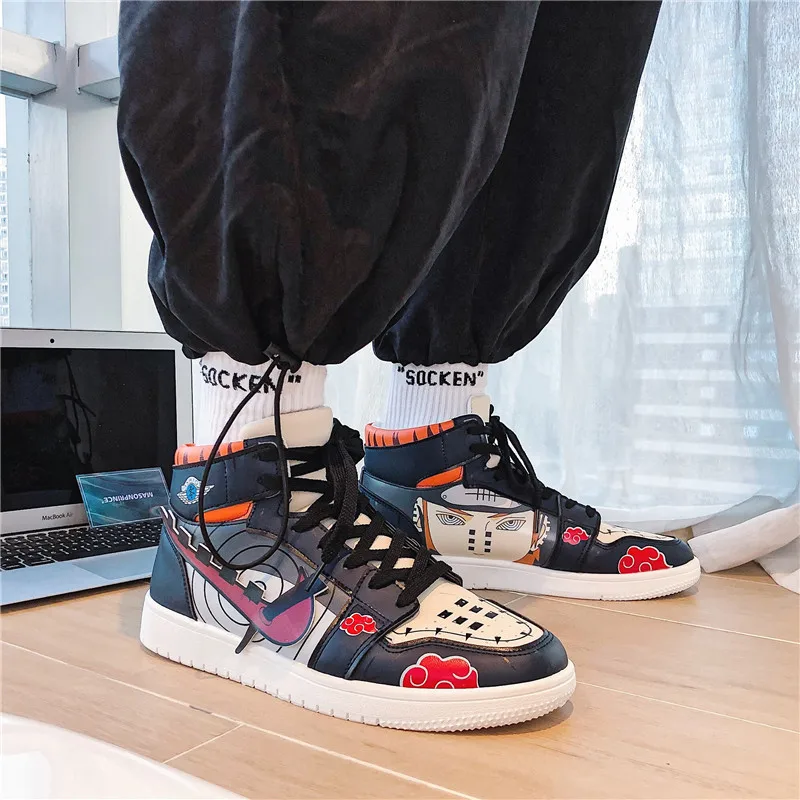 

2022 New Fashion Anime Sneakers Cosplay Shoes Anime Shoes Women and Men Cartoon Casual High Top Big Size Shoes Dropshipping